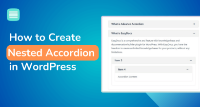 Nested accordion